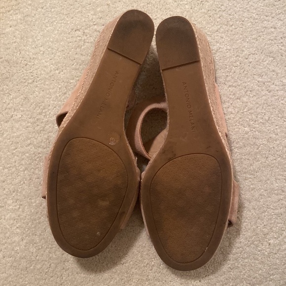 Antonio Melani tan wedge slip on heel - Picture 10 of 10